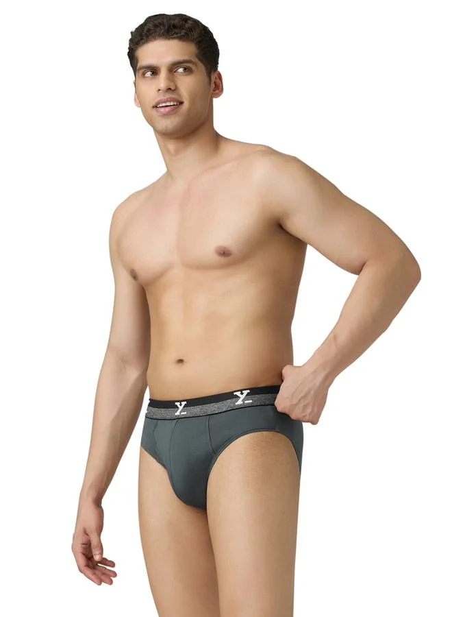 XYXX Men Solid Combed Cotton Briefs
