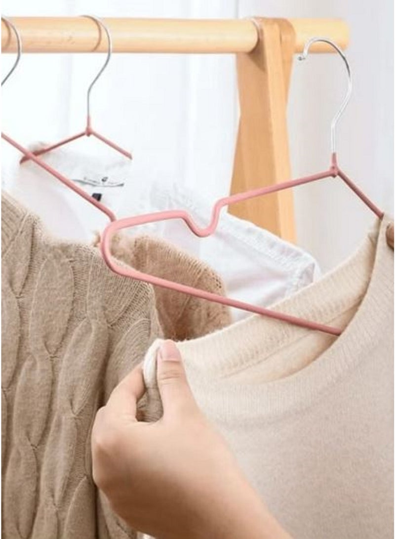 40-Piece Stainless Steel Coated Silicone Hanger for Laundry and Adults, Space Saving, Assorted Colors - Image 5