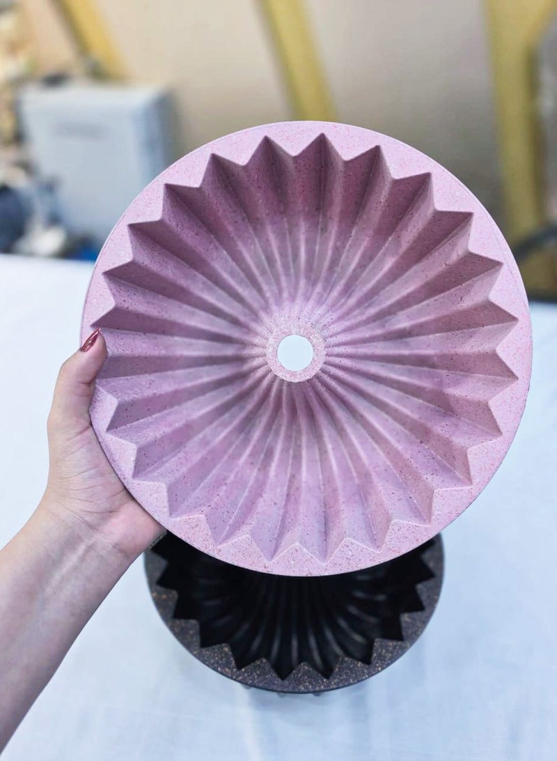 أكتف قالب كيك تركي جرانيت مقاس 24- وردي - Image 2