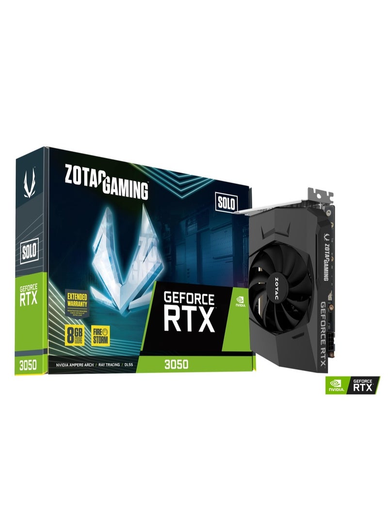 زوتاك بطاقة رسوميات للألعاب GeForce RTX 3050 Solo باللون الأسود - Image 1