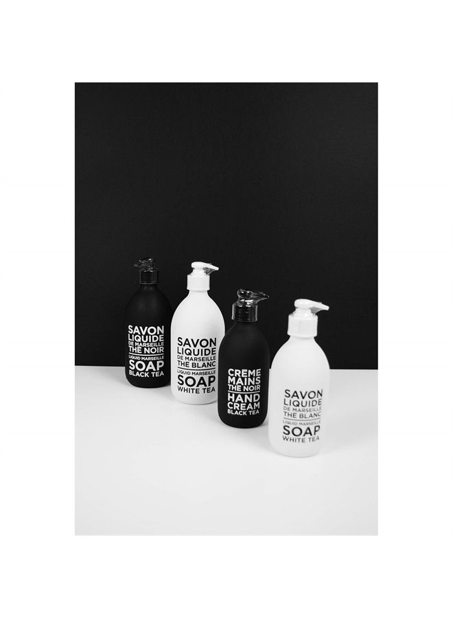 La Compagnie de Provence Compagnie de Provence Savon de Marseille Extra Pure Liquid Soap - Black Tea - 16.9 Fl Oz Glass Pump Bottle and 33.8 fl oz Plastic Bottle Refill - Image 2