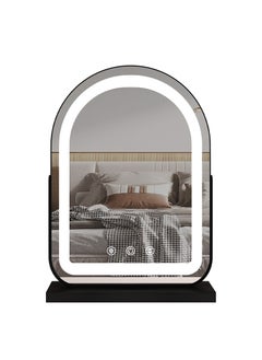 ETG Vanity Mirror with Lights, Lighted Makeup Mirror with 360°Rotation, Hollywood Mirror with 3 Color Modes & Adjustable Brightness for Vanity Desk Tabletop, Bedroom （40*55cm）  - Image 3
