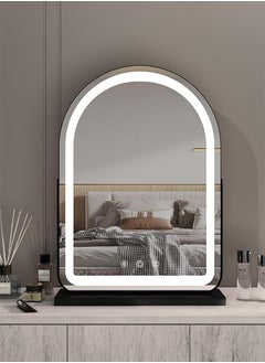 ETG Vanity Mirror with Lights, Lighted Makeup Mirror with 360°Rotation, Hollywood Mirror with 3 Color Modes & Adjustable Brightness for Vanity Desk Tabletop, Bedroom （40*55cm）  - Image 2