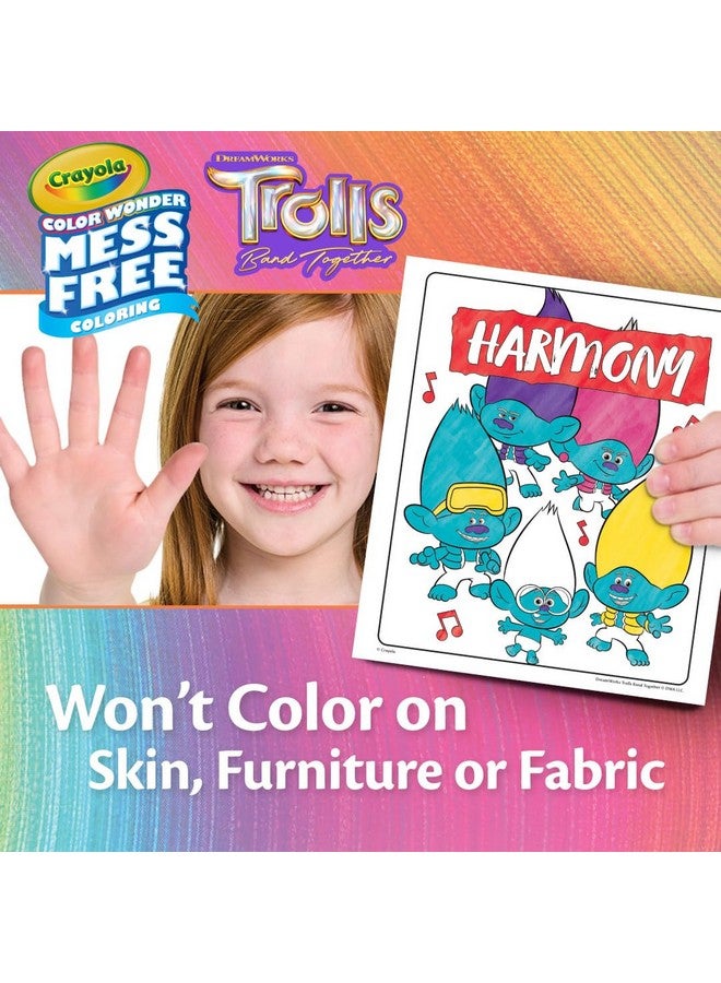 Crayola Trolls 3 Color Wonder Activity Set, Trolls Mess Free Coloring Pages For Toddlers, Trolls Toys & Gifts, Toddler Stocking Stuffers - Image 4