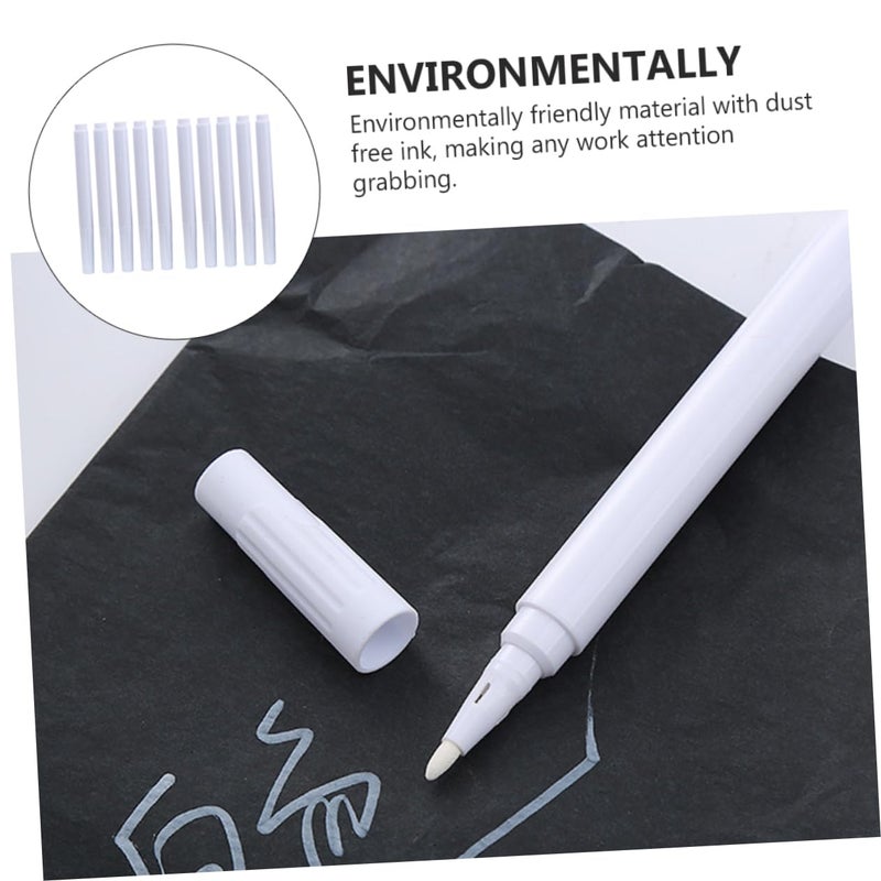 White Liquid Chalk Marker Pens 20 Pack Erasable Fine Tip for Drawing Writing - Image 4