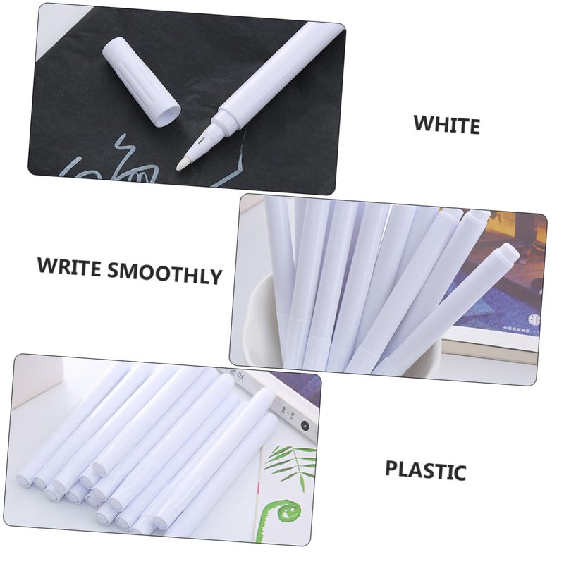 White Liquid Chalk Marker Pens 20 Pack Erasable Fine Tip for Drawing Writing - Image 5