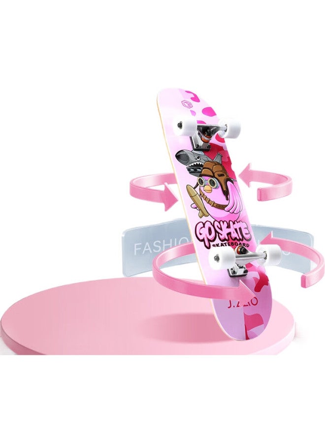 JD.com Jingzao Skateboard For Children And Teenagers, Professional Four-Wheel Double-Kick Skateboard For Boys And Girls, Street Skateboard, Maple Wood, Beginner Skateboard, Blue - Image 2