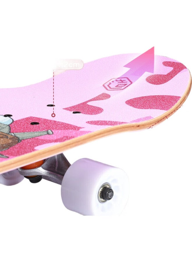 JD.com Jingzao Skateboard For Children And Teenagers, Professional Four-Wheel Double-Kick Skateboard For Boys And Girls, Street Skateboard, Maple Wood, Beginner Skateboard, Blue - Image 1