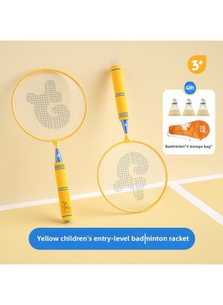 Ultra-light Children's Badminton Racket Suit Outdoor Parent-child Interactive Educational Sports Toys Primary School Students 3-4-5-6 Years Old-Color:Play To Learn Children's Badminton Double Beat Yellow (alloy) - pzsku/ZAF281B141DF63F176A2BZ/45/1745410280/ebb5a53f-36a8-4f9f-bb02-4d959e7b501a