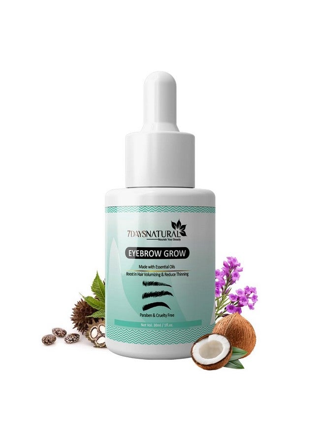 7 Days Eyelash & Eyebrow Nourishing Serum With Castor Oil, Onion Oil & Vitamin E | Helps Condition & Strengthen Hair | Lightweight & Non-Greasy Formula (30ml) - Image 1