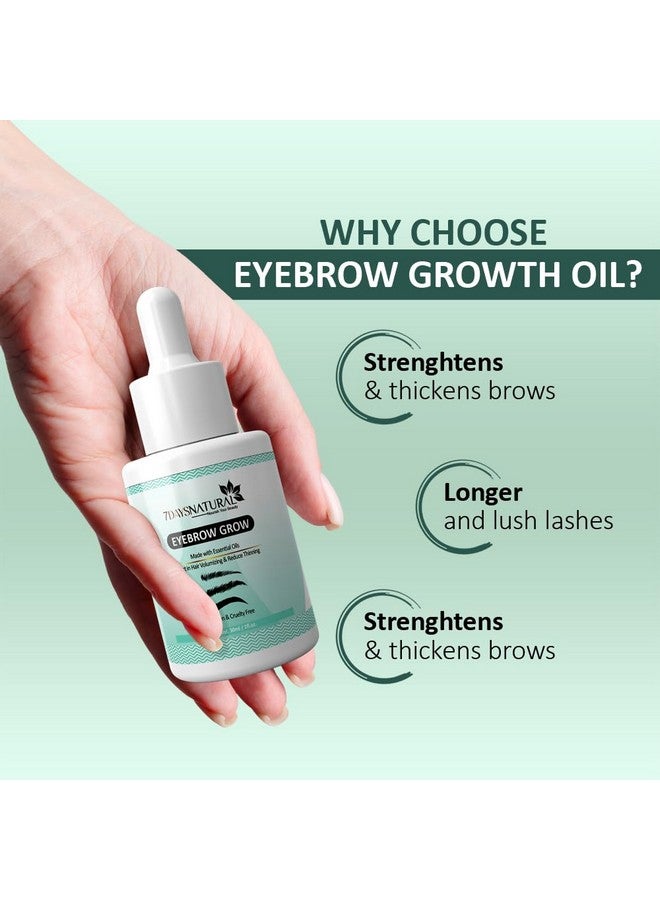 7 Days Eyelash & Eyebrow Nourishing Serum With Castor Oil, Onion Oil & Vitamin E | Helps Condition & Strengthen Hair | Lightweight & Non-Greasy Formula (30ml) - Image 4