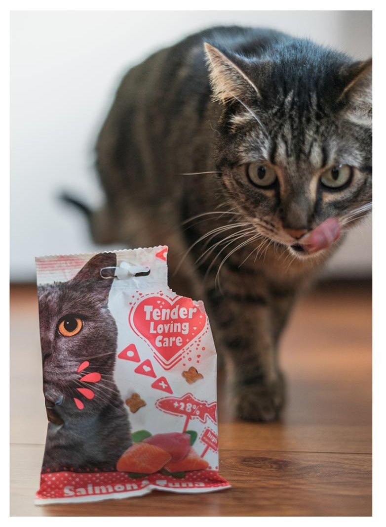 duvo Plus Premium Salmon And Tuna Soft Treats For Cats 50g - Image 3