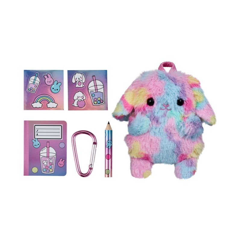 REAL LITTLES - Comes with Only 1 Backpack - Plushie Pet Backpacks. Soft, Fluffy, Animal Micro Backpack with 4 Real Working Micro Stationery Surprises Inside! - Styles May Vary - Image 3