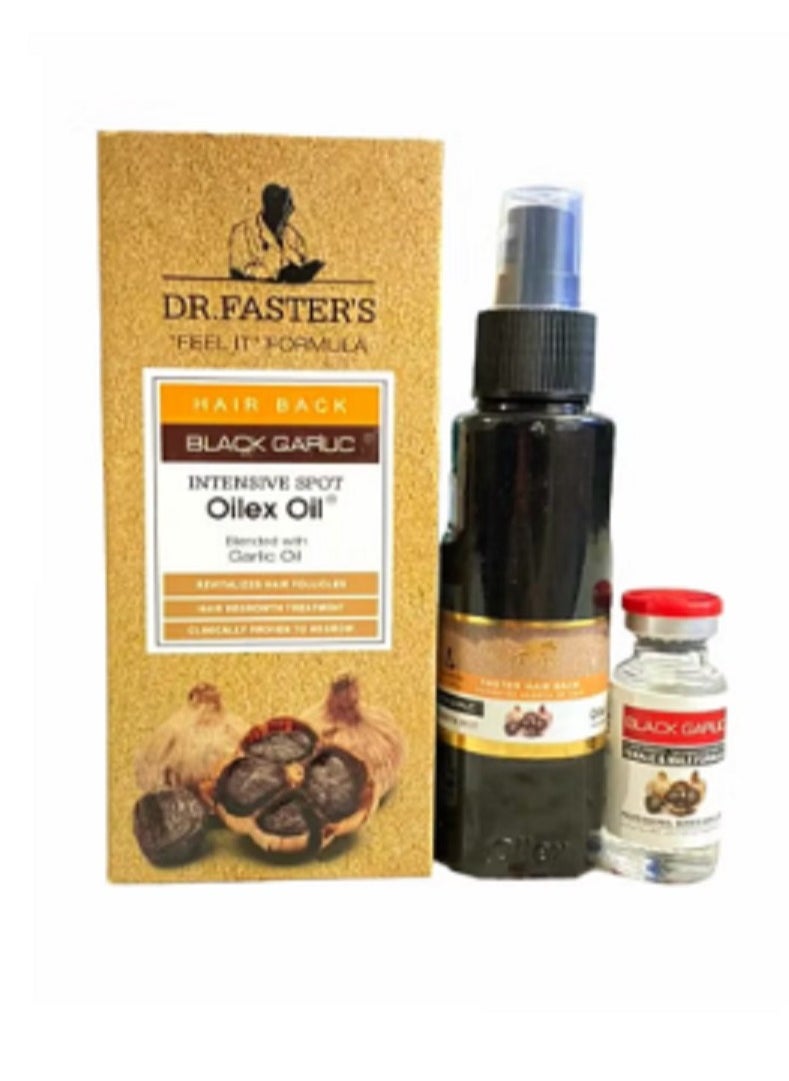Faster Dr.Fasters Hair Back Black Garlic Oilex Oil Blended With Garlic 100Ml  - Image 1