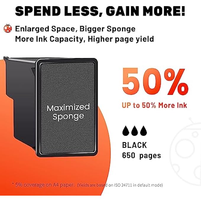 300XL REMANUFACTURED INK CARTRIDGE FOR HP 300 XL ENVY 120 110 PRINTER PHOTOSMART C4680 C4780 C4600 C4640 C4650 C4683 DESKJET D2560 D1660 F4580 F4280 F4210 F2480 D5560 F2488 F4283 BLACK - Image 2