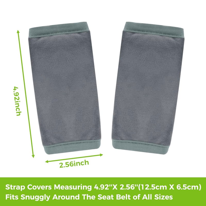 COOLBEBE Car Seat Straps Shoulder Pads for Baby Kids, Super Soft Seat Belt Covers for All Car Seats/Pushchair/Stroller/High Chair - Image 2