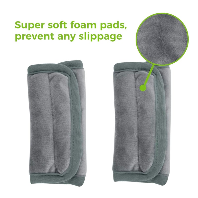 COOLBEBE Car Seat Straps Shoulder Pads for Baby Kids, Super Soft Seat Belt Covers for All Car Seats/Pushchair/Stroller/High Chair - Image 4