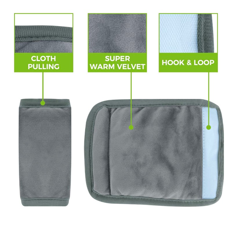 COOLBEBE Car Seat Straps Shoulder Pads for Baby Kids, Super Soft Seat Belt Covers for All Car Seats/Pushchair/Stroller/High Chair - Image 5