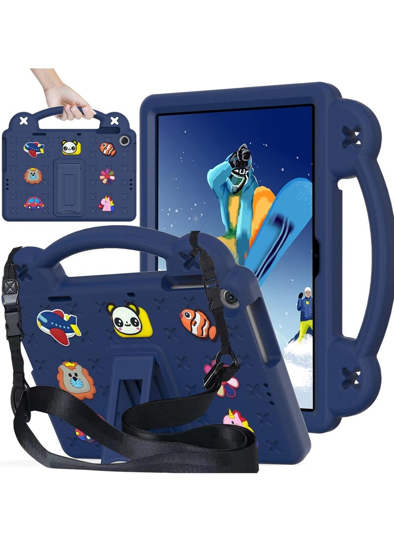 VKL - Case Compatible with Honor Pad X8 10.1" 2022 /Honor Pad X8 Lite/Huawei MatePad SE 10.1" 2022/MatePad T10s 10.1"/MatePad T10 9.7"/Enjoy Tablet 2 10.1", Handle/Shoulder Strap, Navy Blue - Image 1