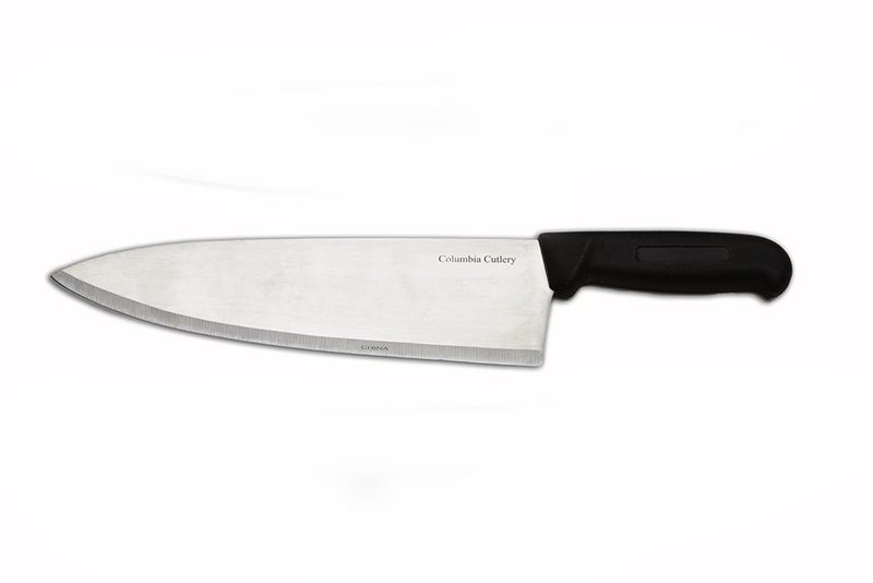 Columbia 10" Columbia Cutlery Commercial Chef Knife Black Handle