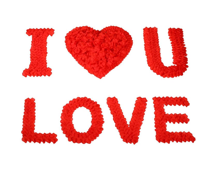 CODE FLORIST 1100 PCS Red Silk Rose Petals for Valentine's Day Romantic Night Wedding Proposal Anniversary Flower Decorations(Separated Scented) - Image 1