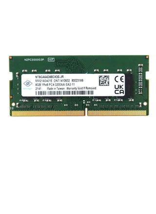 Nanya 8GB DDR4 Sodimm PC4-25600 3200MHZ 260-PIN Laptop Memory, NT8GA64D88CX3S-JR - pzsku/ZAF28A185C4CD47ABFADFZ/45/_/1694597108/ff7d45bd-e1a6-4960-9a77-30d2bf3a3a87