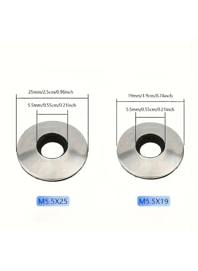 180pcs Neoprene Washers M5.5X19 Durable Sealing Rings Waterproof Rubber Gasket Assortment Kit for Screws - Image 2