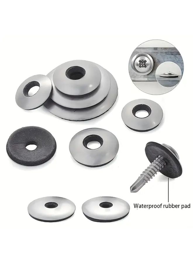 180pcs Neoprene Washers M5.5X19 Durable Sealing Rings Waterproof Rubber Gasket Assortment Kit for Screws - Image 3
