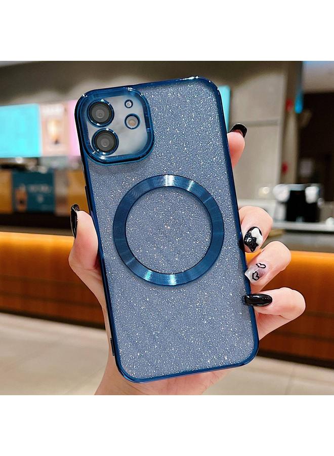 اس-توب جراب هاتف ماج سيف مطلي بالكهرباء بلون نقي لامع لهاتف آيفون 12 - Image 1