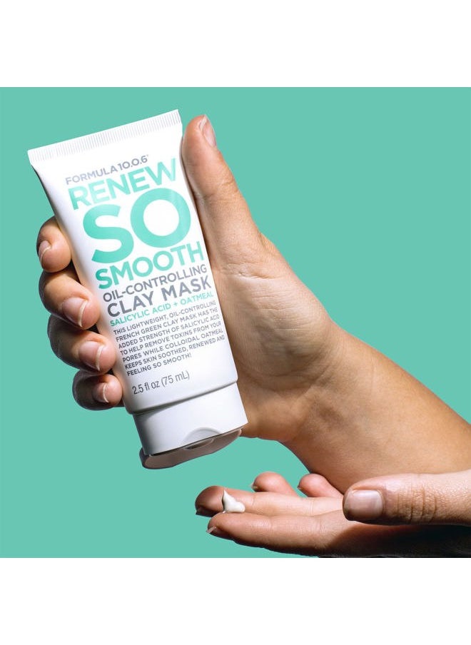 FORMULA 10.0.6 - Renew So Smooth Oil-Controlling Clay Mask 2.54 fl oz (75ml) - Image 1