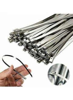 SPARKE SPARKE METAL CABLE TIE 350mm X 46mm SS304 Heavy Duty Self Ball Locking Tie Pack of 100  - Image 1