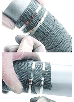 SPARKE SPARKE METAL CABLE TIE 350mm X 46mm SS304 Heavy Duty Self Ball Locking Tie Pack of 100  - Image 4