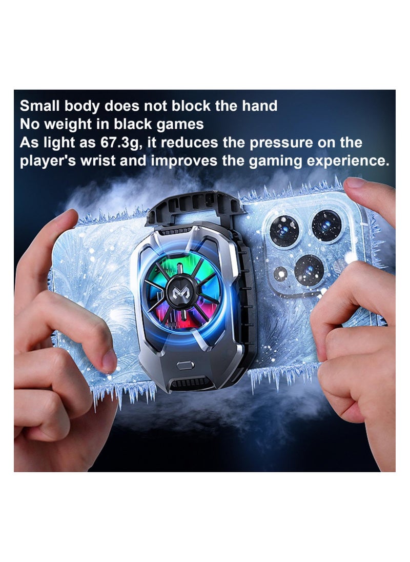 SYOSI Phone Cooler, Cooling Fan Phone, 67g Lightweight Magnetic Cell Phone Cooler| Multifunctional Radiator Fan Cell Phone| Radiator Cooling Fans Kit for Phone Accessories, Mobile Gamers and Anchors  - Image 4