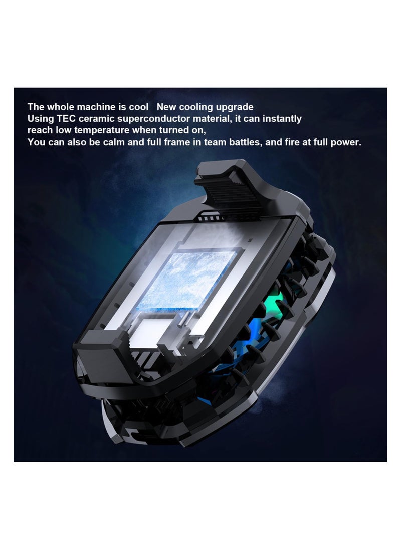 SYOSI Phone Cooler, Cooling Fan Phone, 67g Lightweight Magnetic Cell Phone Cooler| Multifunctional Radiator Fan Cell Phone| Radiator Cooling Fans Kit for Phone Accessories, Mobile Gamers and Anchors  - Image 5