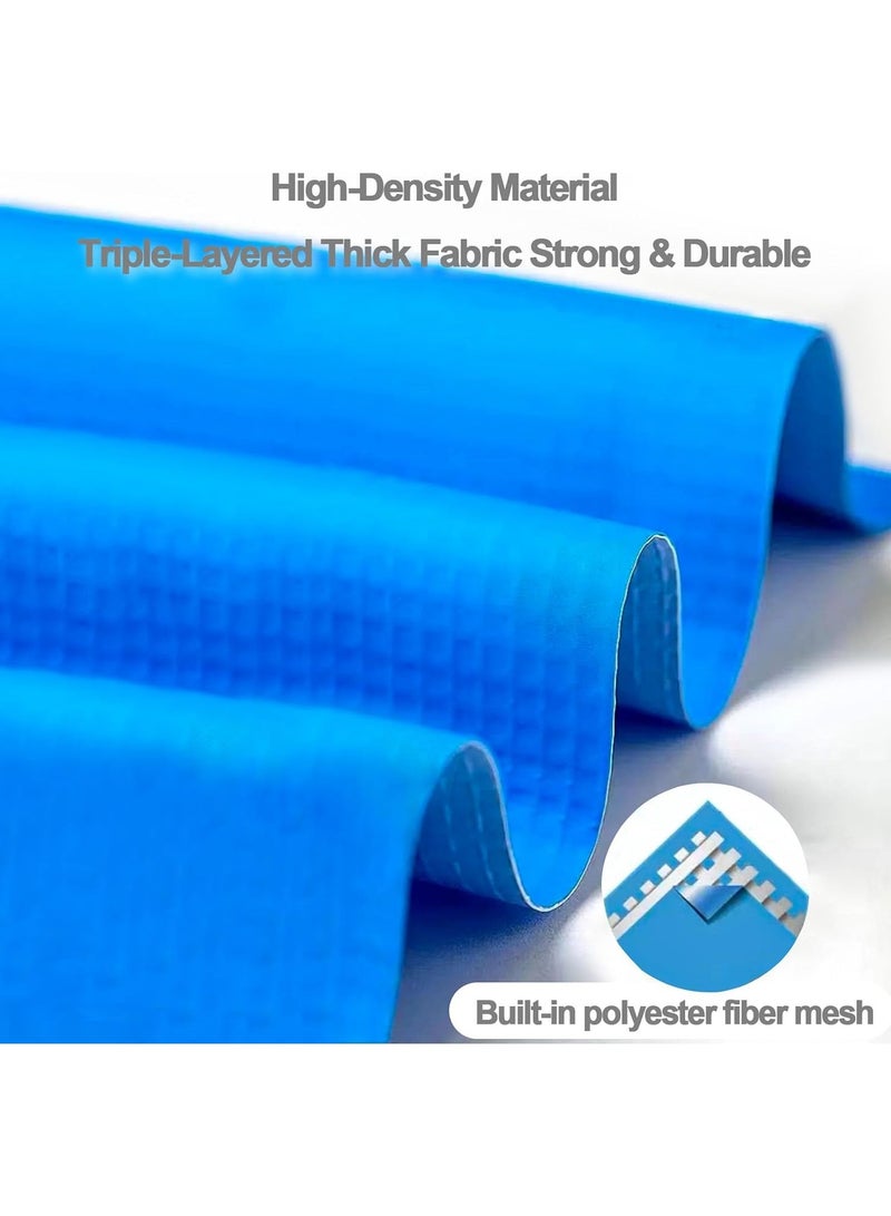 VUCATIN Framed Swimming Pool 2m*2m*0.6m Rectangle Pool Above Ground Sturdy Steel Frame Above Ground Pool for Backyard Outdoor Suitable Adults Kids Family Friends Pvc Canvas Support Pool - Image 4