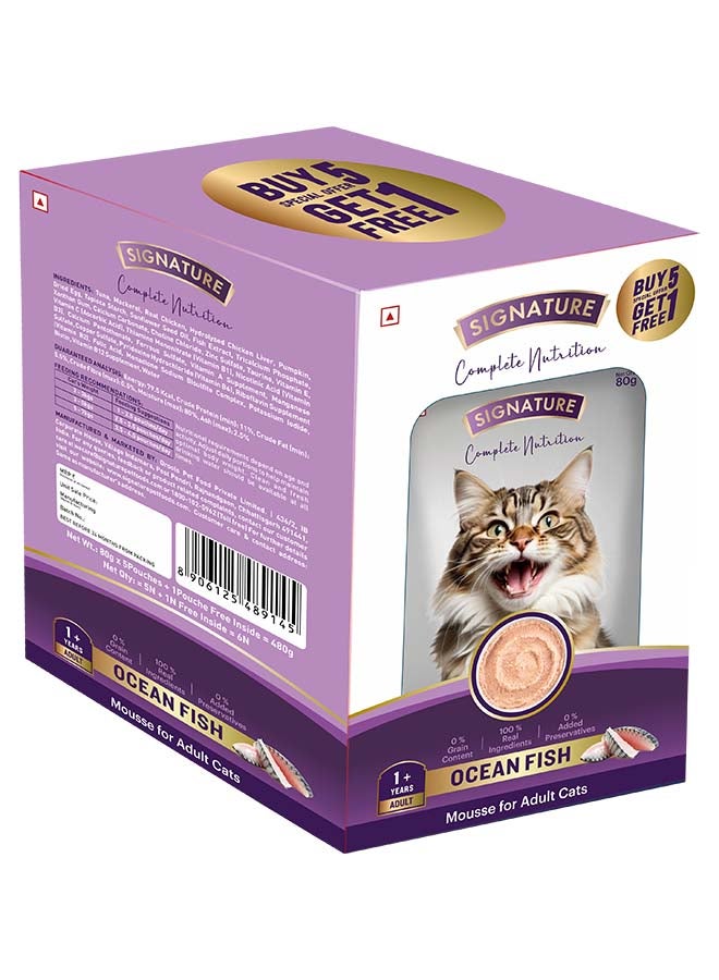 Grain Zero Signature Grain zero  Cat Ocean Fish Wet Gravy, 6 x 80g (480g) - Image 3