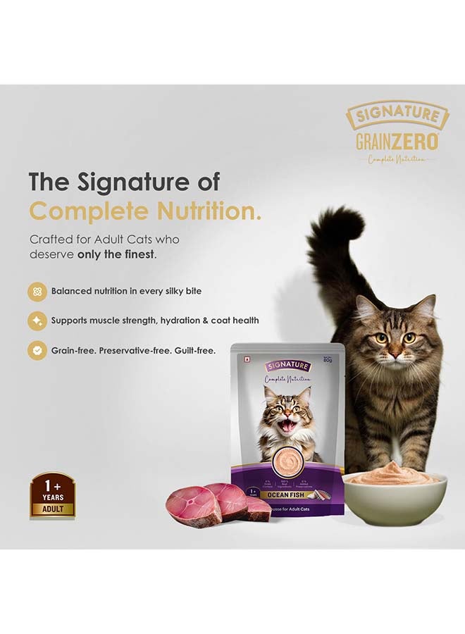 Grain Zero Signature Grain zero  Cat Ocean Fish Wet Gravy, 6 x 80g (480g) - Image 4