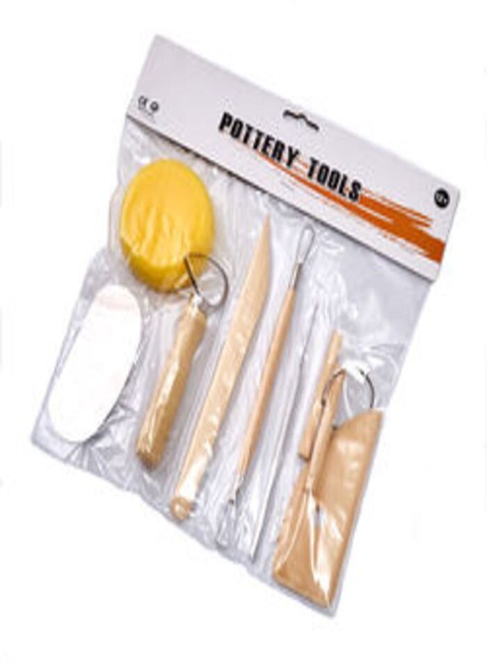 سمارت 8 قطع السيراميك فن النحت أدوات الفخار الخشبي ومجموعة أدوات النمذجة السيراميك بوليمر الطين المعدنية - Image 1