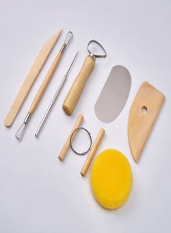 سمارت 8 قطع السيراميك فن النحت أدوات الفخار الخشبي ومجموعة أدوات النمذجة السيراميك بوليمر الطين المعدنية - Image 2