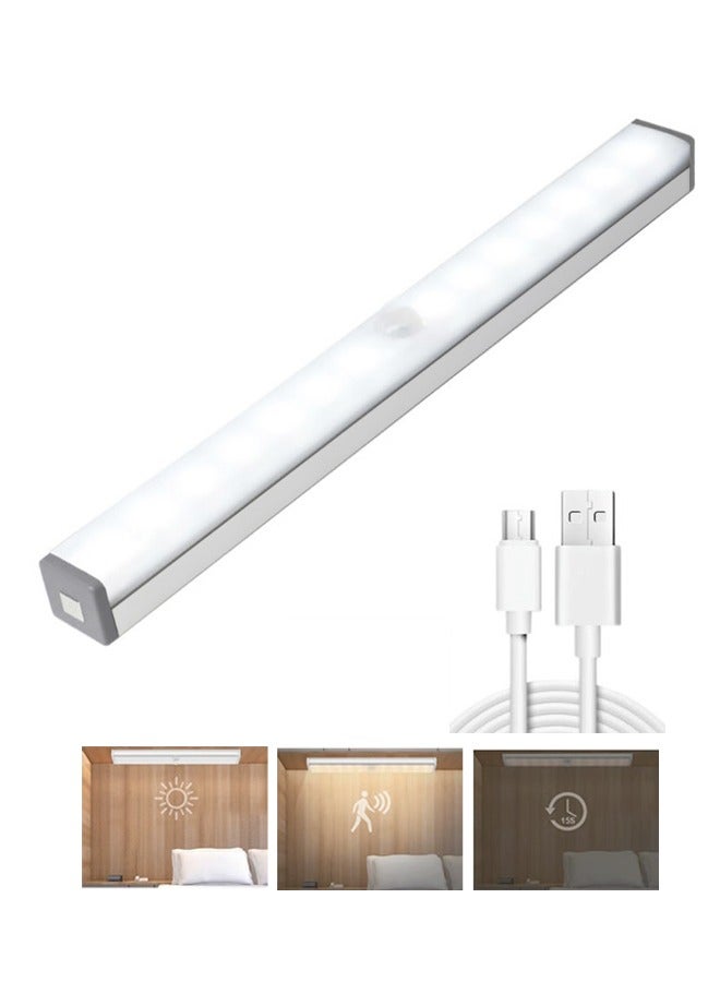 AOLION LED Intelligent Human Body Sensing Light Motion Sensor Light Night Light for Room Stick-on Anywhere Wireless Battery Operated 14 LEDs Closet Lights Wardrobe Lighting LED Light White - Image 1