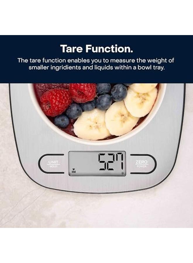 نيوتري كوك ميزان المطبخ الرقمي إيكو بسعة 5 كجم من الفولاذ المقاوم للصدأ - Image 3