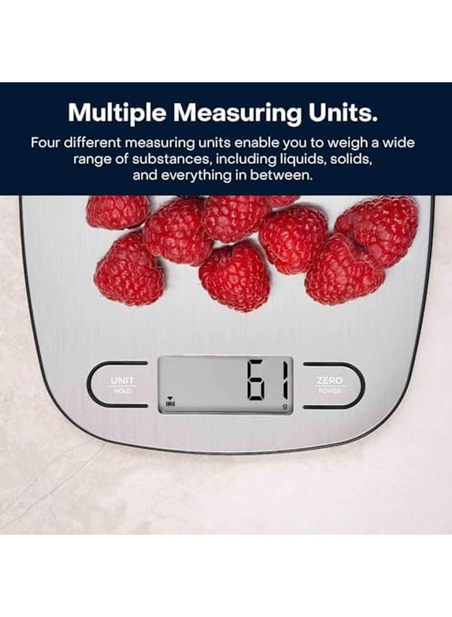 نيوتري كوك ميزان المطبخ الرقمي إيكو بسعة 5 كجم من الفولاذ المقاوم للصدأ - Image 4