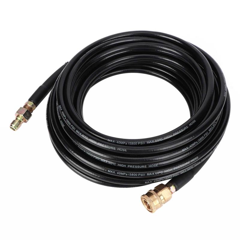 5800PSI Washer Hose 50ft Black High Strength Pressure Washer Tube - Wear Resistant for Light Commercial Residential Washing - Image 1