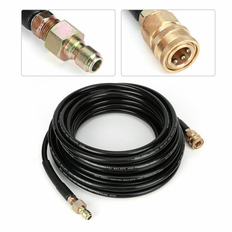 5800PSI Washer Hose 50ft Black High Strength Pressure Washer Tube - Wear Resistant for Light Commercial Residential Washing - Image 3