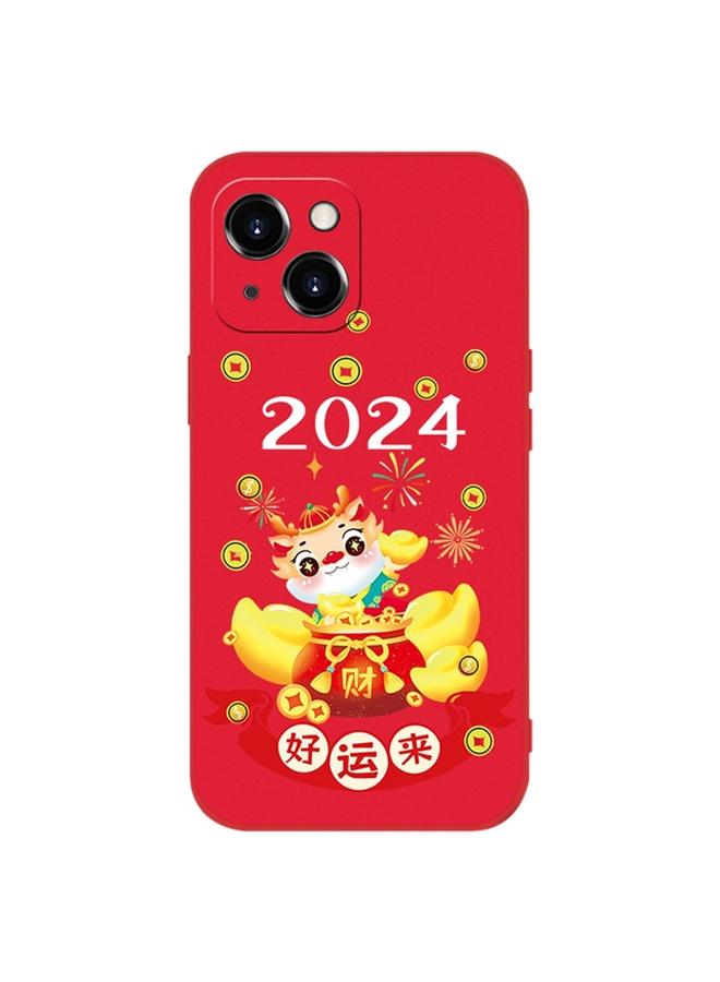 S-TOP Case For iPhone 13 mini New Year Red Silicone Shockproof Phone Case - Image 1