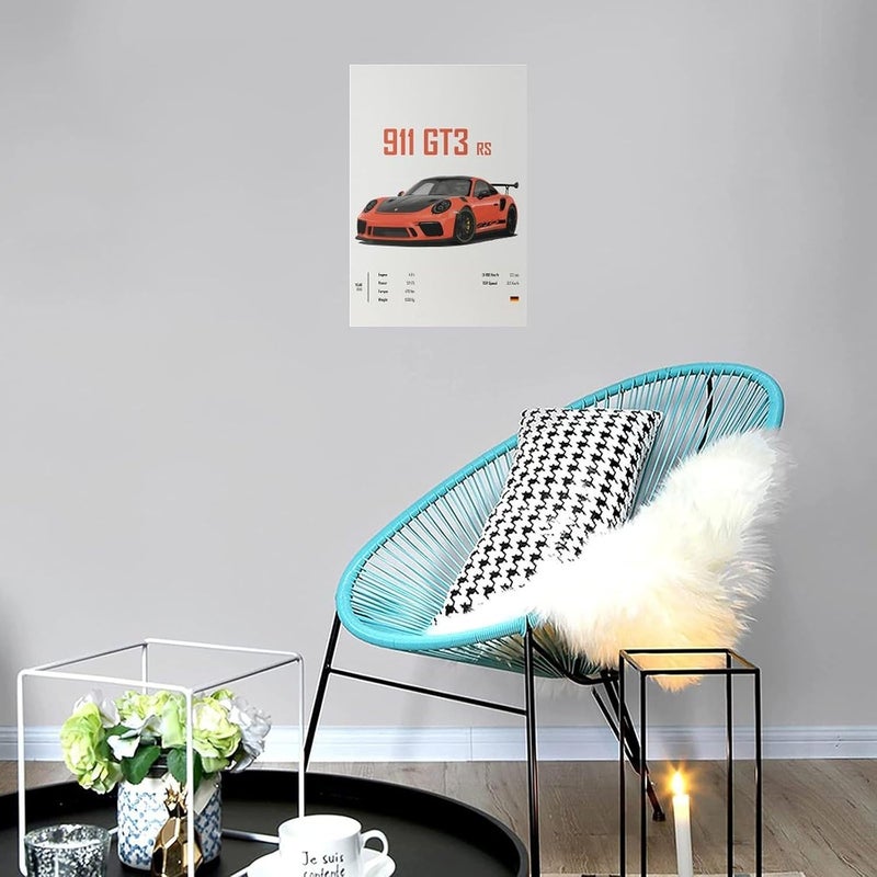Dujoi 911 GT3RS Car Poster - Image 2