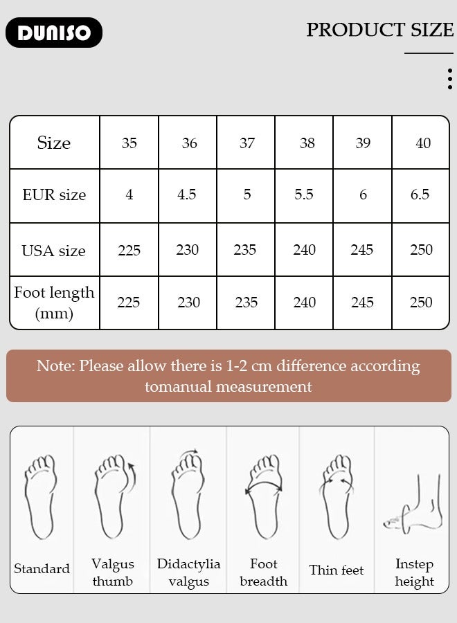 DUNISO Women's Platform Sneakers Low Top Walking Shoes for Lady Comfortable Lace Up Fashion Non-slip Casual Shoes for Indoor Outdoor Travel Work and Running Shoes  - Image 4