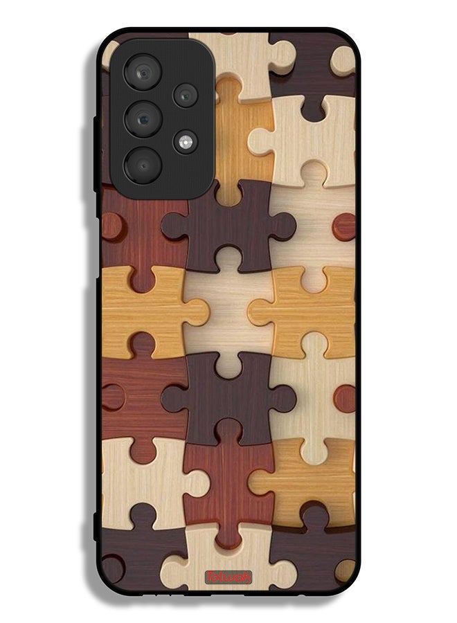 Tolwak Samsung Galaxy A23 4G Protective Case Cover Wooden Pattern - Image 1