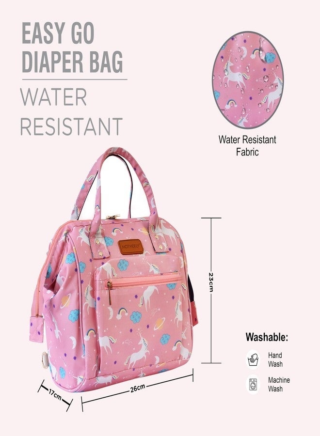 Motherly Everyday Combo Diaper Bag for Mothers for Travel - Includes Assesories | Maternity Bag for Newborn Baby | Baby Bag for Mother(Pink) - Image 4