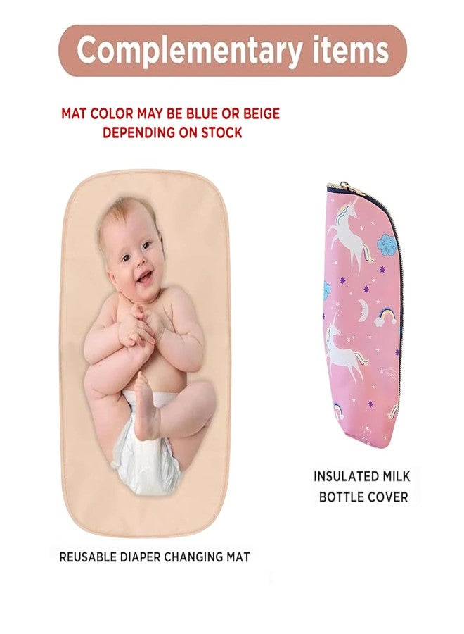 Motherly Everyday Combo Diaper Bag for Mothers for Travel - Includes Assesories | Maternity Bag for Newborn Baby | Baby Bag for Mother(Pink) - Image 5